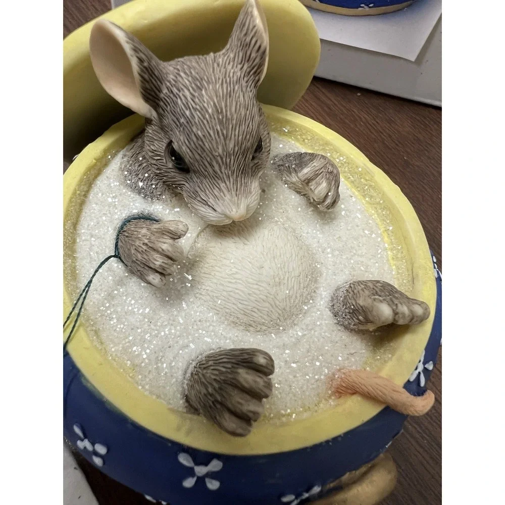 Charming Tails You Couldn't Be Sweeter Mouse‎ In Sugar Bowl Figurine 89/625 New